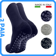 2 Paia Calze Antiscivolo Uomo